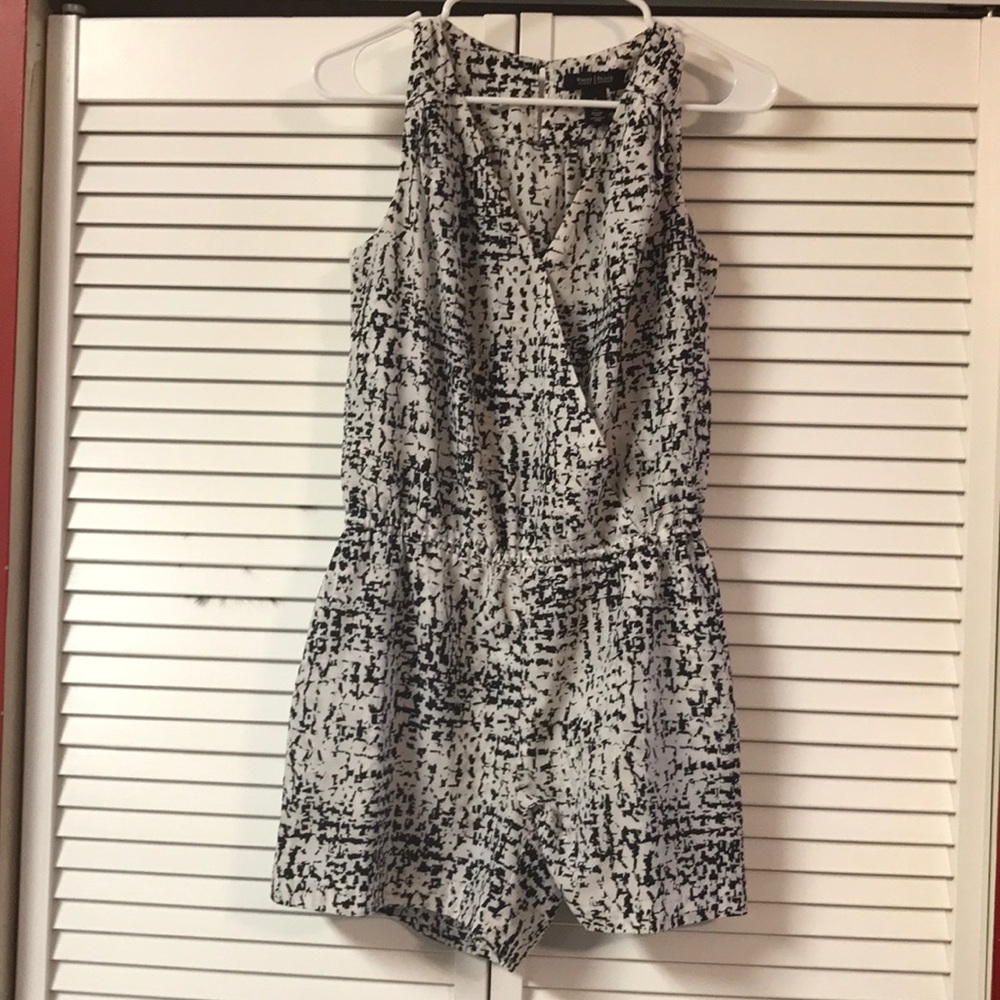White House/ Black Market white and black romper